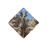 Deer on the cliff - 4 tarjetas de ambientador para coche, desechables, para colgar, para vehículos, aroma a lavanda