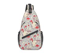 Deer Skull Sling Bag, Chest Bag Daypack, Crossbody Sling Mochila para Viajes, Deportes, Correr, Senderismo