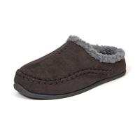 Deer Stags Mens Slippers, Pantuflas Hombre, Gris Oscuro, 41 EU Ancho
