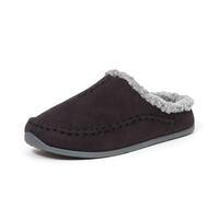 Deer Stags Zapatillas nórdicas para Hombre, Black Micro Suede, 49.5 EU Ancho
