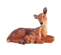 Deer Statues for Yard and Garden, Cute Doe and Fawn Deer Figurine, Outdoor Reindeers Sculpture, Decorative Animal Art Model Ideal for Park, Garden and Patio Decor