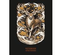 Deer Tattoo Notebook - Japanese Irezumi Inspired Art Journal: Mystical Forest Spirit Design | Symbol of Guidance, Balance & Inner Strength (Tattoo Symphony)