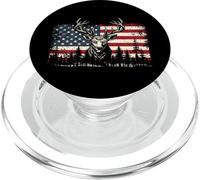 Deer US Flag - Buck Hunting Lover Big Game Hunter PopSockets PopGrip para MagSafe