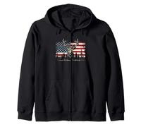 Deer US Flag - Buck Hunting Lover Big Game Hunter Sudadera con Capucha