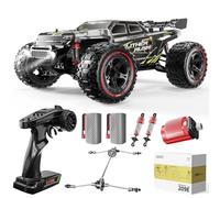DEERC 1:10 Coche Teledirigido Rápido sin Escobillas para Adultos y Niños, 60+ KMH Todoterreno 4x4 de Alta Velocidad, 2 Baterías 3S y Brazos Oscilantes Adicionales, Ideal para Aficionados.