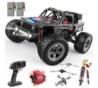 DEERC - Coches RC sin escobillas para Adultos, 55 KMH 4x4 Todoterreno, Monster Truck a Control Remoto Impermeable, Coche RC de Alta Velocidad, Coche Todoterreno a Control Remoto para niños