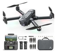 DEERC D35 Drone con Cámara 4K para Adultos, Cuadricóptero RC Plegable con Retorno Automático por GPS, Motor sin Escobillas, Sígueme, Vuelo Circular, Mantenimiento de Altitud, 40 Minutos de Vuelo