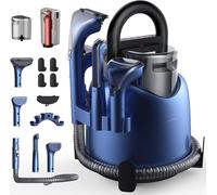 Deerma DEM-BY200 Limpiadora a Vapor y Aspiradora en Seco y Húmedo, con 5 Cepillos Especializados y Succión de 900W para Alfombras, Sofás y Tapicerías