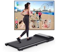 DeerRun Cinta de Correr Raceable, Cinta de Andar Escritorio para Dispositivo Portatil Alta Tecnología, Máquina de Andar 2,5 HP 113kg APP Control con Crusos Ejercicios Gratuitos y Multi-jugador Carrera