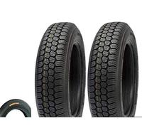 DEESTONE - 2 neumáticos 125-12C 4PR 62J Tubeless TL para Ape P I A G I O E Vecchia F I A T 500 Epoca Ruedas de Goma neumáticos