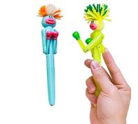 DEETREK 2 bolígrafos de boxeo de personajes divertidos, suministros de oficina para todas las edades, bolígrafo de broma divertido, para niños