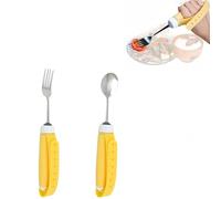 DEEYOTA Utensilios adaptativos, utensilios con peso para temblores de manos, ayuda de Parkinson para vivir, adecuados para ancianos, discapacitados y otros pacientes con accidentes cerebrovasculares