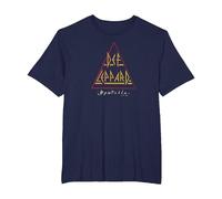 Def Leppard - Desde '77 Camiseta, Hombre Tallas Grandes, Azul Marino, 4X Alto