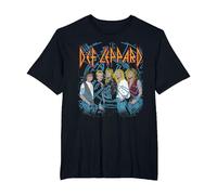 Def Leppard - Histeria Ciudad Detroit Camiseta, Hombre Tallas Grandes, Negro, 5X Alto