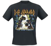 Def Leppard Hysteria Hombre Camiseta Negro 100% algodón Regular