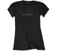 Def Leppard - T-Shirt # L Black Femmina # Collegiate Logo
