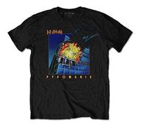Rock Off Trade Camiseta Def Leppard Pyromania Unisex Negra Talla L