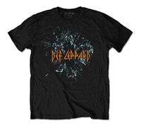 Rock Off Trade Camiseta Def Leppard Shatter Negro Unisex Talla L