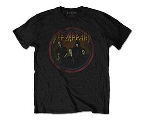Def Leppard - T-Shirt # M Black Unisex # Vintage Circle