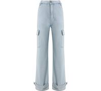 DEF Pantalón vaquero cargo azul denim 32-33 azul denim