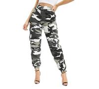 DEF Ruby - Pantalones cargo para mujer camuflaje XS