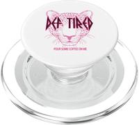 Def Tired Pour Some Coffee On Me Tiger Tired Coffee Vintage PopSockets PopGrip para MagSafe
