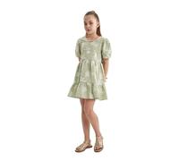 DeFacto C0533a8 Vestido, Verde, 8-9 Years para Niñas