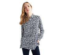 DeFacto Camisa de Manga Larga de algodón para Mujer, Azul Marino, XXXL