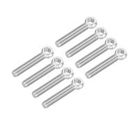 Defanex Perno de ojo de elevación de hombro M5 x 30 mm, 8 piezas de acero inoxidable 304 de rosca completa para maquinaria de ojo de pez para renovación del hogar, válvulas de compuerta de tuberías