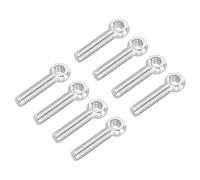 Defanex Perno de ojo de elevación de hombro M6 x 30 mm, 8 piezas de acero inoxidable 304 de rosca completa para maquinaria de ojo de pez para renovación del hogar, válvulas de compuerta de tuberías