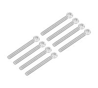 Defanex Perno de ojo de elevación de hombro M6 x 60 mm, 8 piezas de acero inoxidable 304 de rosca completa para maquinaria de ojo de pez para renovación del hogar, válvulas de compuerta de tuberías