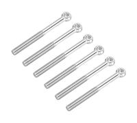 Defanex Perno de ojo de elevación de hombro M8 x 80 mm, 6 piezas de acero inoxidable 304 de rosca completa para maquinaria de ojo de pez para renovación del hogar, válvulas de compuerta de tuberías