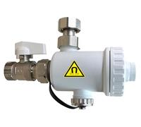 Defangador magnético bajo caldera de plástico compacto completo válvula conector llave protección calderas