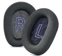 Defean Almohadillas de repuesto de tela de malla y espuma viscoelástica compatibles con auriculares inalámbricos Logitech G522 Lightspeed para juegos (gris oscuro)