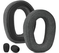 Defean Almohadillas de repuesto G321 compatibles con auriculares inalámbricos Logitech G321 Lightspeed para juegos, espuma viscoelástica de alta densidad y tela de malla (gris oscuro)