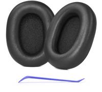 Defean XM6 - Almohadillas de repuesto de piel de cordero compatibles con auriculares inalámbricos Sony WH-1000XM6, piel de cordero más suave, espuma de aislamiento de ruido (negro)