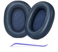 Defean XM6 - Almohadillas de repuesto de piel de cordero compatibles con auriculares inalámbricos Sony WH-1000XM6, piel de cordero más suave, espuma de aislamiento de ruido (azul)