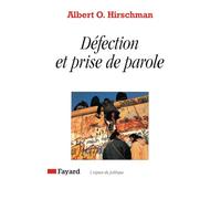 Défection et prise de parole: Théorie et applications