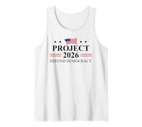 Defend Democracy Project 2026 Protest Sign Fight Oligarchy Camiseta sin Mangas