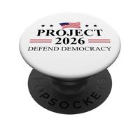 Defend Democracy Project 2026 Protest Sign Fight Oligarchy PopSockets PopGrip Adhesivo