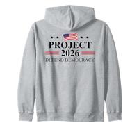 Defend Democracy Project 2026 Protest Sign Fight Oligarchy Sudadera con Capucha
