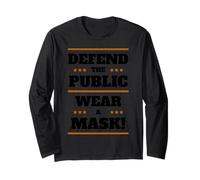 Defend The Public Wear A Mask Social Distance Hygiene Masks Manga Larga