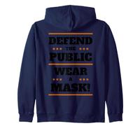 Defend The Public Wear A Mask Social Distance Hygiene Masks Sudadera con Capucha