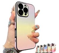 Defendcase Gradient Color Lens-Film All-Inclusive Case, Fully Covered Edge Anti-Fall Gradient Color Mobile Case. Anti-Slip Sides, for iPhone 16/15/14/13/12pro MAX (13 Pro,A)
