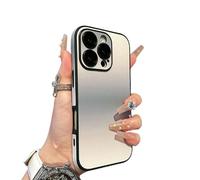 Defendcase Gradient Color Lens Film All Inclusive for iPhone Case, Anti-Slip Sides for iPhone 16/15/14/13 Pro MAX, Fully Covered Edge Anti-Fall Mobile Case (12PRO,B)