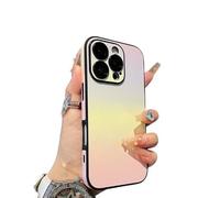 Defendcase Gradient Color Lens Film All Inclusive for iPhone Case, Anti-Slip Sides for iPhone 16/15/14/13 Pro MAX, Fully Covered Edge Anti-Fall Mobile Case (14plus,C)
