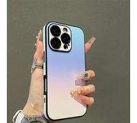 Defendcase Gradient Color Lens Film All Inclusive for iPhone Case, Gradient Color Lens Film All Inclusive Case, Anti-Slip Sides, for iPhone 16/15/14/13/12pro MAX (Blue,12)