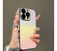Defendcase Gradient Color Lens Film All Inclusive for iPhone Case, Gradient Color Lens Film All Inclusive Case, Anti-Slip Sides, for iPhone 16/15/14/13/12pro MAX (Yellow,14)