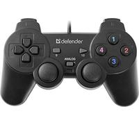 Defender 64247 - Omega Mando con Cable USB, 12 Botones, 2 Sticks analógicos y vibración Compatible con PC