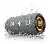 Defender Altavoz Bluetooth Enjoy, caja de música Bluetooth 5.3, altavoz dual de 25 W, indicador LED y batería de 20 horas, procesador DSP integrado, IP67 resistente al agua y polvo, emparejamiento TWS